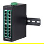 TRENDnet Switch Industrial TI-PG160, 16 Puertos Gigabit PoE+ No Administrado, Montaje Carril DIN, 240W, Full Duplex, IP30