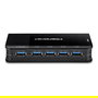 TRENDnet TK-U404 Conmutador USB 3.2 Gen 1 (3.1) de 4 Puertos, 5 Gbps, Negro, Interruptor de Compartición USB para PC