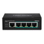 Trendnet TI-PG50 Switch Gestionado Gigabit Ethernet 10/100/1000 PoE+ 5 Puertos Negro