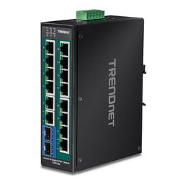Trendnet Interruptor Industrial 16 Puertos Gigabit PoE+ Carril DIN Metálico