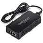 TRENDnet TPE-215GI Adaptador e Inyector PoE+ 2.5 Gigabit Ethernet - 30W, IEEE 802.3af/at, convierte puerto no PoE, 2 puertos RJ-45, Negro