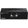 TRENDnet TK-241DP Switch KVM 2 Puertos DisplayPort 1.2 4K UHD, Hub USB 2.0, Audio 3.5mm, Control 2 PC con 1 Teclado/Ratón - Negro