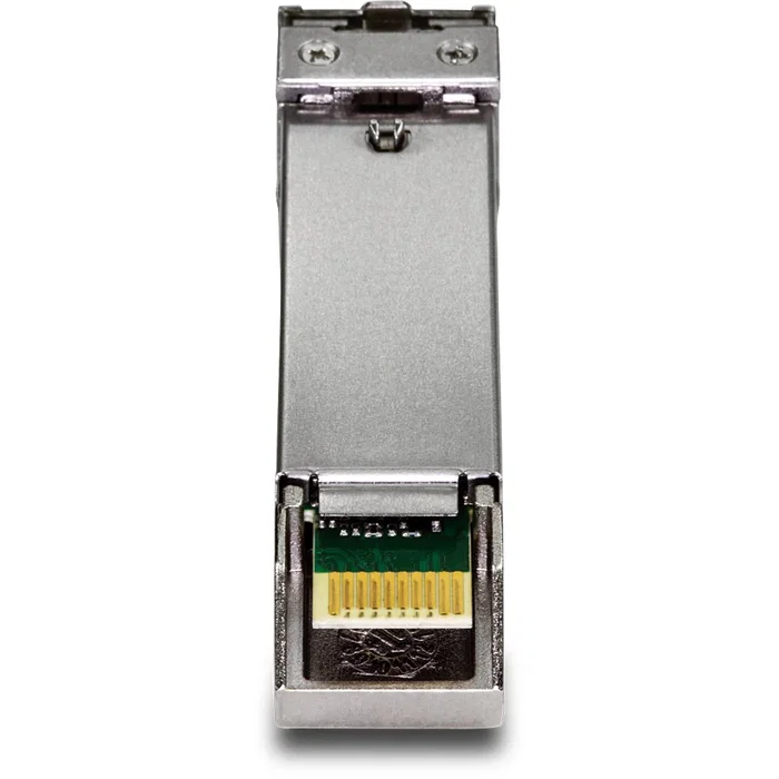 TRENDnet TEG-MGBS20 Módulo SFP LC 1.25 Gbps Monomodo 1310nm hasta 20km para Gigabit Ethernet, Negro, Acero Inoxidable