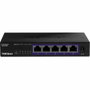 Trendnet TEG-S350 Switch de red de 5 puertos RJ-45 Gigabit Ethernet, No administrado, Negro