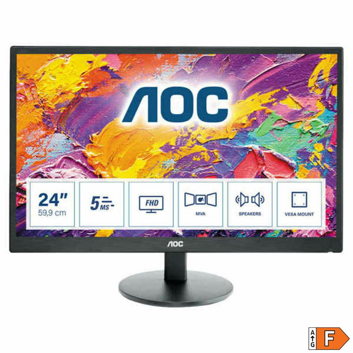Monitor AOC M2470SWH 23.6"/ Full HD/ Multimedia/ Negro