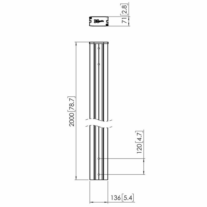 Vogel's PUC 2920 Connect-it Pole 200cm Negro