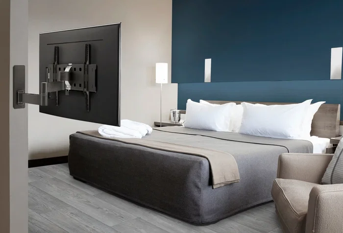 Vogel's PFW 3040 Soporte de Pared Giratorio para Monitor/TV de hasta 55", Inclinación, 400x400 mm, Negro