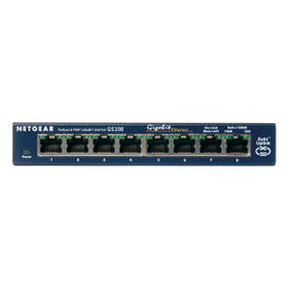 Netgear GS108GE Switch Gigabit Ethernet 8 Puertos 10/100/1000 Mbps Azul
