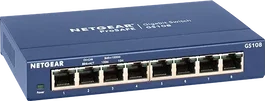 Netgear GS108GE Conmutador de escritorio Gigabit de 8 puertos Azul