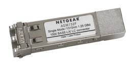 Netgear AGM732F SFP GBIC - Módulo de Fibra 1000Base-LX Gigabit, Conectividad LC 10Km para Red Single Mode