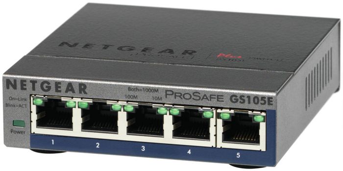 Netgear GS105E-200PES Switch Gestionado L2/L3 de 5 Puertos Gigabit