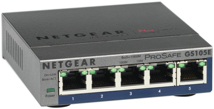 Netgear GS105E-200PES Switch Gestionado L2/L3 de 5 Puertos Gigabit
