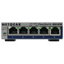 NETGEAR GS105E-200PES Switch Gigabit Ethernet Gestionado L2/L3, 5 Puertos, Full Duplex, QoS, VLAN, Gris
