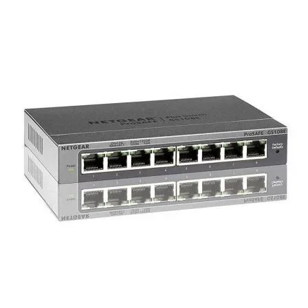 SWITCH SMART MANAGED PLUS NETGEAR GS108E-300PES - 8 PUERTOS GIGABIT - VLAN - QOS - COMPATIBILIDAD JUMBO FRAME SWITCH SMART MANAGED PLUS NETGEAR GS108E-300PES - 8 PUERTOS GIGABIT - VLAN - QOS - COMPATIBILIDAD JUMBO FRAME