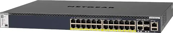 NETGEAR GSM4328PA-100NES Switch Gestionable 28 Puertos 24x1G PoE+ (480W) 2x10G 2xSFP+ NETGEAR GSM4328PA-100NES Switch Gestionable 28 Puertos 24x1G PoE+ (480W) 2x10G 2xSFP+