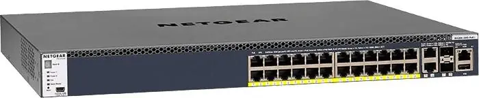 NETGEAR GSM4328PA-100NES Switch Gestionable 28 Puertos 24x1G PoE+ (480W) 2x10G 2xSFP+ NETGEAR GSM4328PA-100NES Switch Gestionable 28 Puertos 24x1G PoE+ (480W) 2x10G 2xSFP+