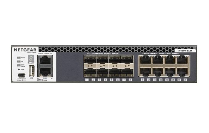 NETGEAR M4300-8X8F XSM4316S 16 Puertos (8x 10G RJ-45 y 8x SFP+) NETGEAR M4300-8X8F XSM4316S 16 Puertos (8x 10G RJ-45 y 8x SFP+)
