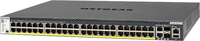 NETGEAR Switch M4300-52G-PoE+ GSM4352PA-100NES 48 Puertos Gigabit PoE+
