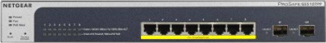 NETGEAR GS510TPP Switch Gestionado L2/L3/L4 con 8 Puertos Gigabit PoE+ de 190W y 2 SFP