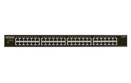 NETGEAR GS348 Switch Gigabit Ethernet de 48 puertos, No administrado, 1U, Negro