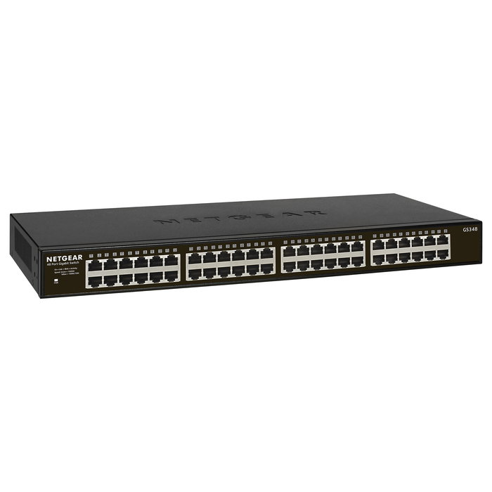 NETGEAR GS348 RM Conmutador No Administrado Gigabit Ethernet Montaje en Rack 48 Puertos NETGEAR GS348 RM Conmutador No Administrado Gigabit Ethernet Montaje en Rack 48 Puertos