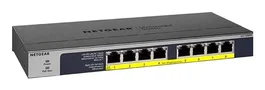 NETGEAR GS108PP Switch no administrado Gigabit Ethernet 10/100/1000 PoE Montaje rack/pared Negro