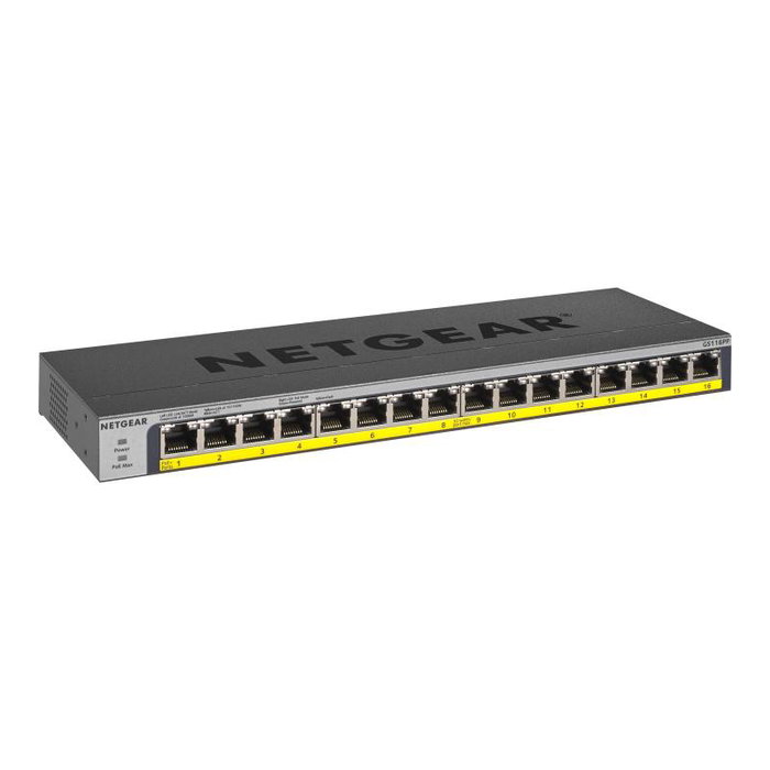 Netgear GS116PP Switch de 16 Puertos Gigabit PoE+ No Gestionado