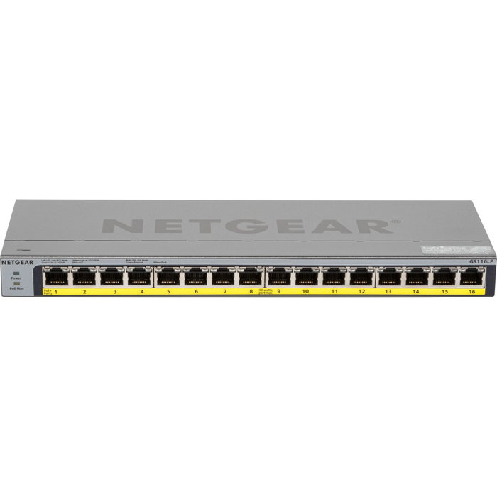 Netgear GS116LP-100EUS Switch de 16 Puertos Gigabit PoE+ 76W Netgear GS116LP-100EUS Switch de 16 Puertos Gigabit PoE+ 76W
