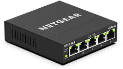 Netgear GS305E Switch Gestionado de 5 Puertos Gigabit Ethernet Negro