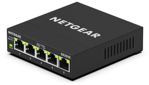 Netgear GS305E Switch Gestionado de 5 Puertos Gigabit Ethernet Negro