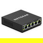Netgear GS305E Switch de 5 Puertos Gigabit con PoE, Negro - GS305E-100PES
