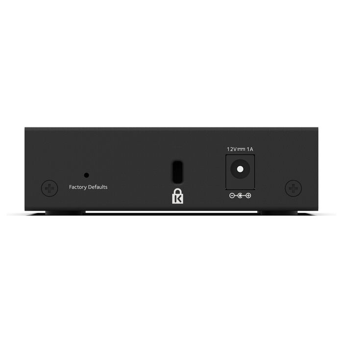 Netgear GS305E Switch de 5 Puertos Gigabit con PoE, Negro - GS305E-100PES