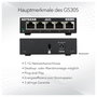 NETGEAR GS305 Conmutador Gigabit Ethernet de 5 puertos, No administrado, Negro