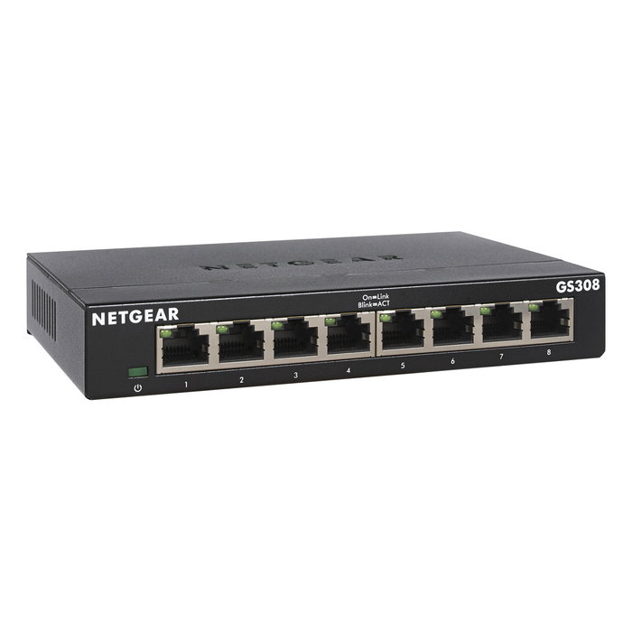 NETGEAR GS308-300PES Switch Gigabit Ethernet de 8 puertos