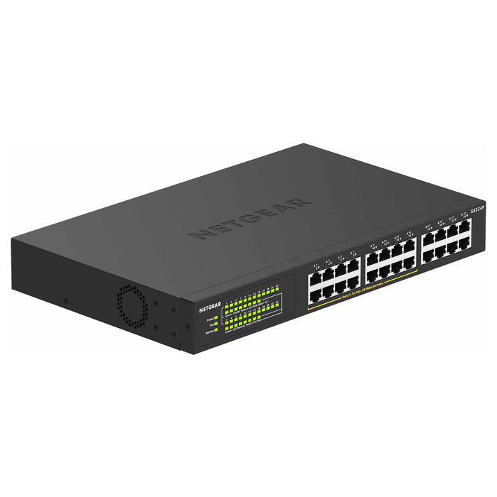 NETGEAR GS324P-100EUS Switch 24 Puertos Gigabit Ethernet PoE+ Montaje en Rack 1U No Administrado