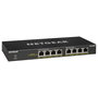 NETGEAR GS308PP - Switch PoE+ Gigabit No Administrado de 8 Puertos, 16 Gbit/s, 130W PoE, Montaje Rack/Pared, Negro