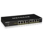 NETGEAR GS308PP - Switch PoE+ Gigabit No Administrado de 8 Puertos, 16 Gbit/s, 130W PoE, Montaje Rack/Pared, Negro