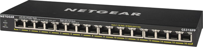 NETGEAR GS316PP 16 Puertos Gigabit Ethernet con PoE+
