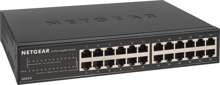 NETGEAR GS324 Conmutador No Administrado de 24 Puertos Gigabit Ethernet NETGEAR GS324 Conmutador No Administrado de 24 Puertos Gigabit Ethernet