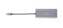 Kramer Hub USB-C Multipuerto KDOCK-2 con HDMI 4K@30Hz, Ethernet, 2 USB 3.0, Lector SD - Plata (91-00015799)