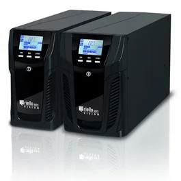 Riello VST 800 UPS SAI Alimentación Ininterrumpida, Línea Interactiva, 0.8 kVA / 640W, Salida Onda Seno Pura, 4 Salidas AC, Torre Negro