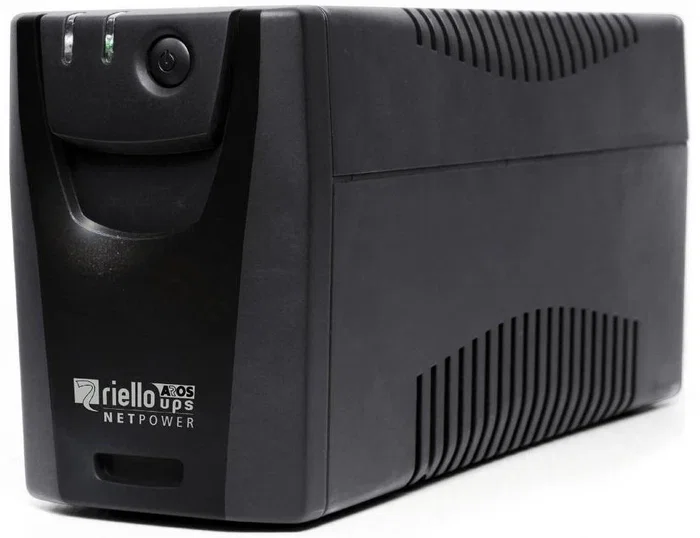 Riello Net Power 800 Sistema de Alimentación Ininterrumpida (UPS) Line Interactive 0.8 kVA / 480 W, 4 Salidas AC, Negro, Compacto