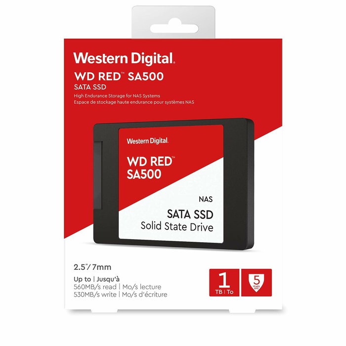 Western Digital WD Red SA500 NAS 1 TB 2.5'' SATA III Western Digital WD Red SA500 NAS 1 TB 2.5'' SATA III