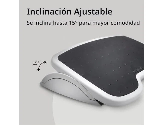 Kensington SoleMate Reposapiés Ajustable Gris/Negro