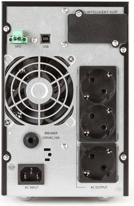 Salicru SLC-700-TWIN PRO2 - SAI/UPS On-Line Doble Conversión de 700VA/630W, Torre, 3 Tomas, USB, Pantalla LCD, Modo ECO (0,7 kVA) - Protector de Equipos Críticos