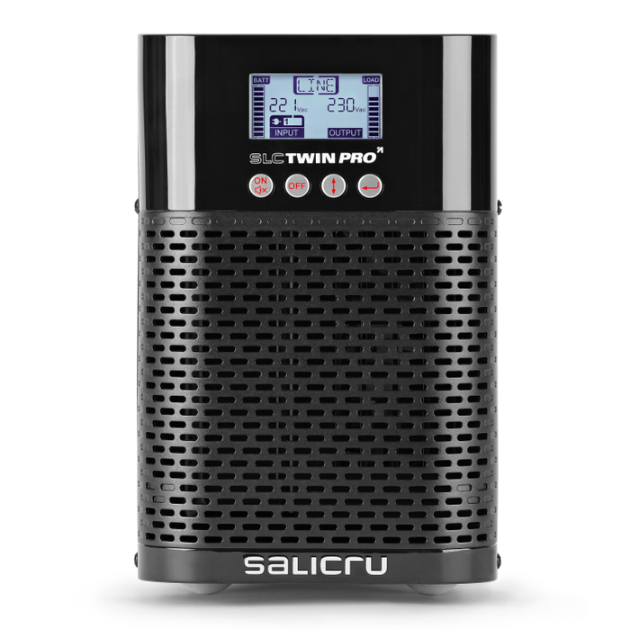 Salicru SLC-1000-TWIN PRO2 SAI/UPS On-line Doble Conversión, 1000VA, 900W, Factor Potencia 0.9, Torre, Negro, USB, LCD, Modo ECO Salicru SLC-1000-TWIN PRO2 SAI/UPS On-line Doble Conversión, 1000VA, 900W, Factor Potencia 0.9, Torre, Negro, USB, LCD, Modo ECO