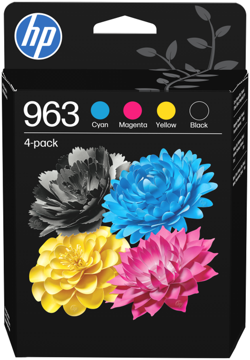 HP 963 Pack de 4 Cartuchos de Tinta Original CMYK HP 963 Pack de 4 Cartuchos de Tinta Original CMYK