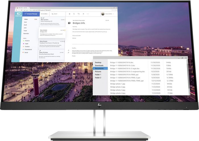 HP E23 G4 Monitor 23 pulg Full HD IPS Negro