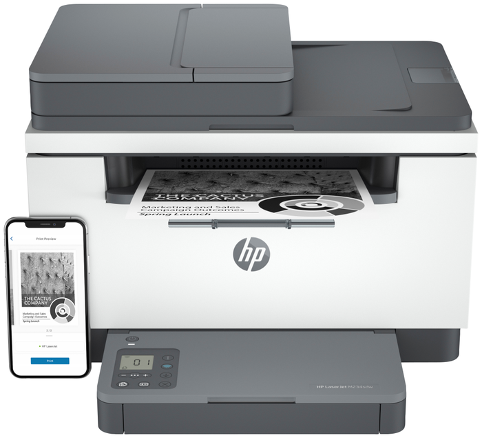 HP LaserJet MFP M234sdw Monocromo WiFi Dúplex ADF Blanco/Gris