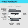 HP LaserJet MFP M234sdw Monocromo WiFi Dúplex ADF Blanco/Gris